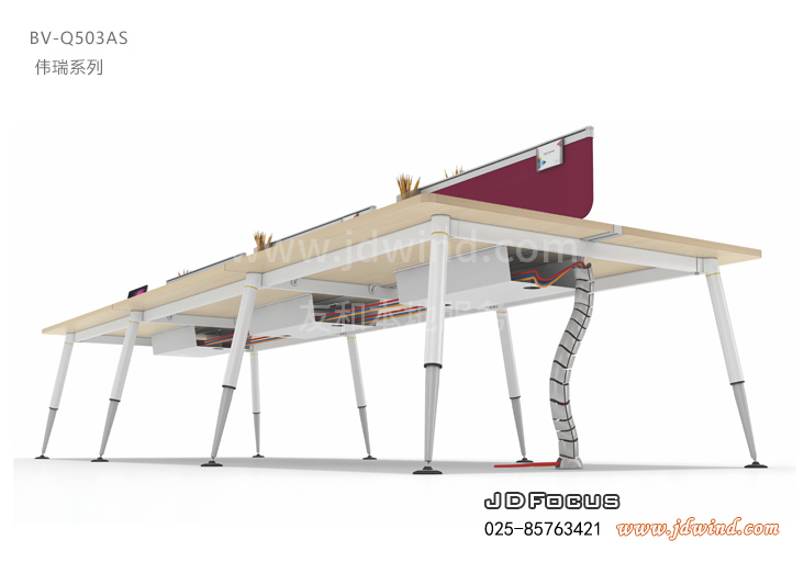 南京职员位BV-Q503AS六人位，南京员工组合桌Q5款
