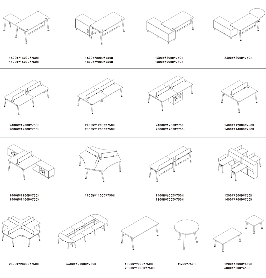 南京钢木家具LT款钢架产品配置表